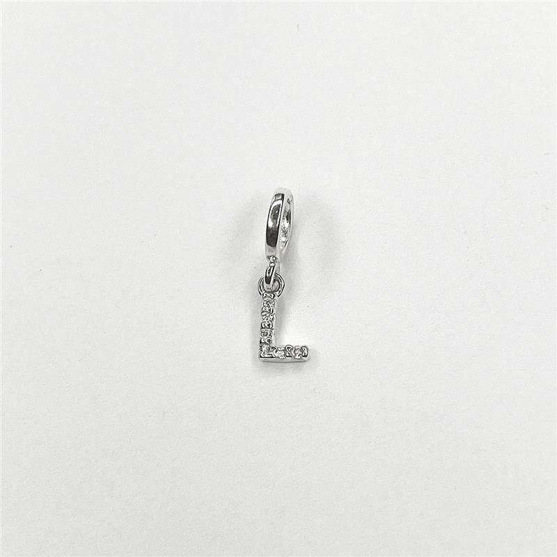 BERLOQUE PRATA 925 LETRAS CRAVEJADAS MICROZIRCÔNIAS