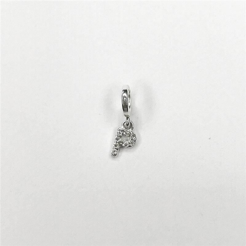 BERLOQUE PRATA 925 LETRAS CRAVEJADAS MICROZIRCÔNIAS