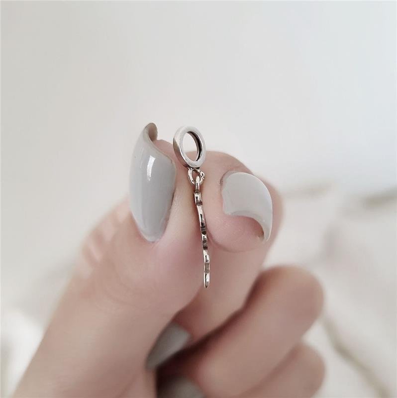 BERLOQUE PRATA 925 LOVE PEDRA ROSA