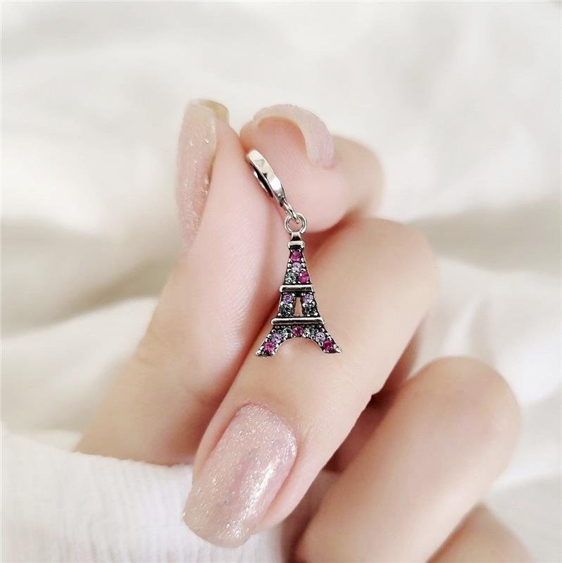 BERLOQUE PRATA 925 LOVE PEDRA ROSINHA