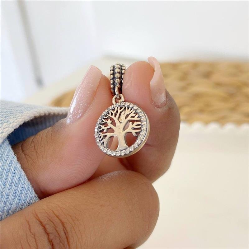 BERLOQUE PRATA 925 MEDALHA ÁRVORE DA VIDA