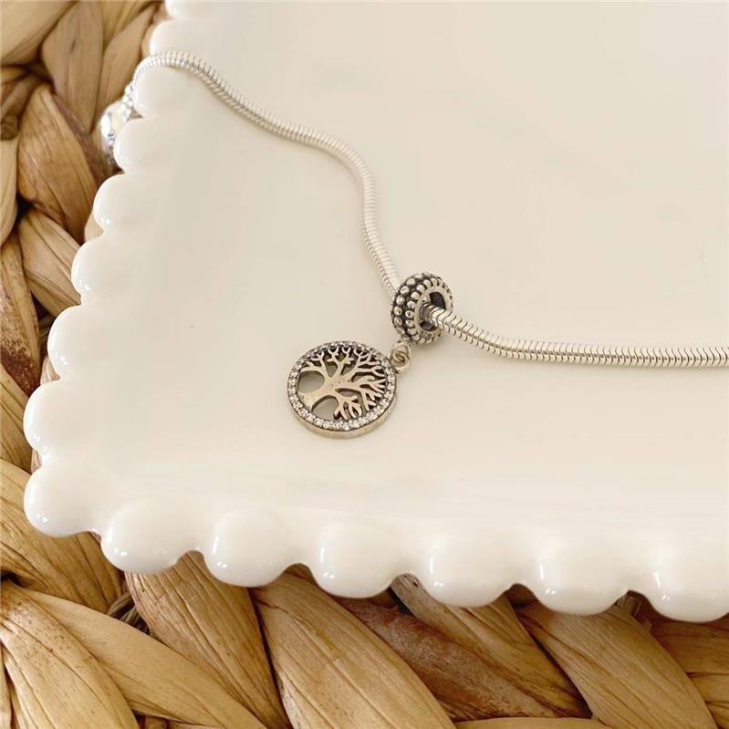 BERLOQUE PRATA 925 MEDALHA ÁRVORE DA VIDA