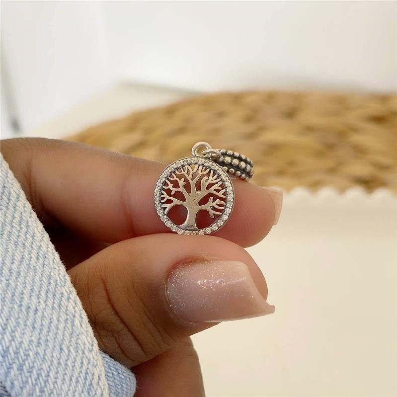 BERLOQUE PRATA 925 MEDALHA ÁRVORE DA VIDA