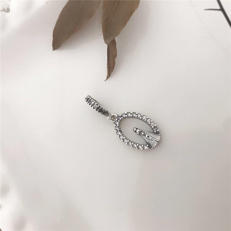 BERLOQUE PRATA 925 MEDALHA NOSSA SENHORA APARECIDA