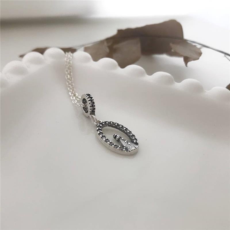 BERLOQUE PRATA 925 MEDALHA NOSSA SENHORA APARECIDA