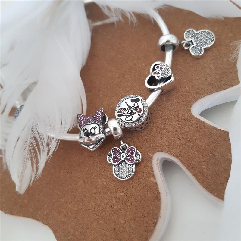 BERLOQUE PRATA 925 MICKEY COM PEDRA