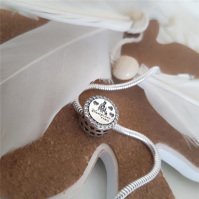 BERLOQUE PRATA 925 MICKEY E MINNIE COM PEDRA