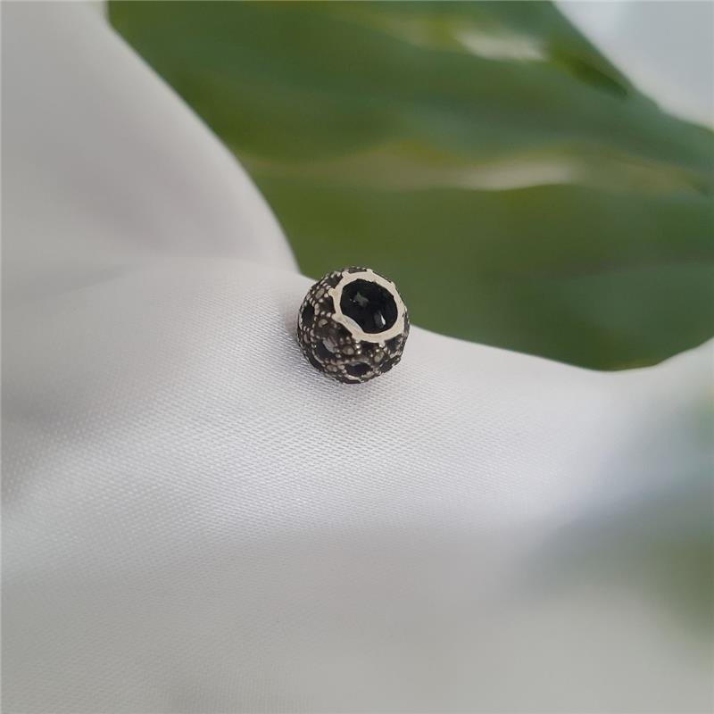 BERLOQUE PRATA 925 MURANO ARABESCO PEDRA