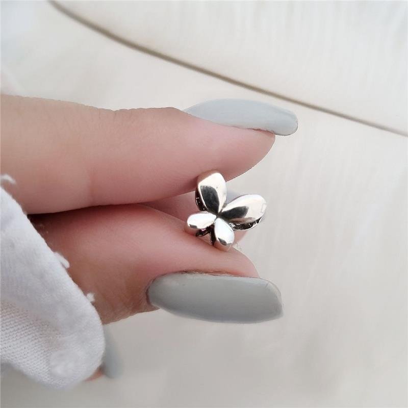 BERLOQUE PRATA 925 MURANO BORBOLETA PEDRAS COLORIDAS 