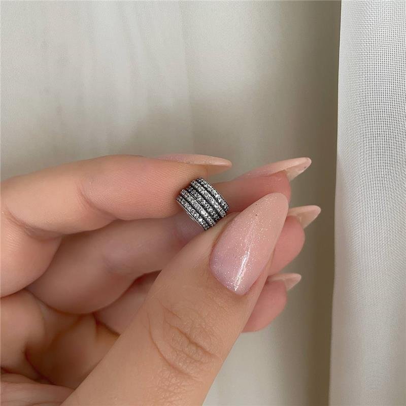 BERLOQUE PRATA 925 MURANO CRAVEJADO COM ZIRCÔNIAS