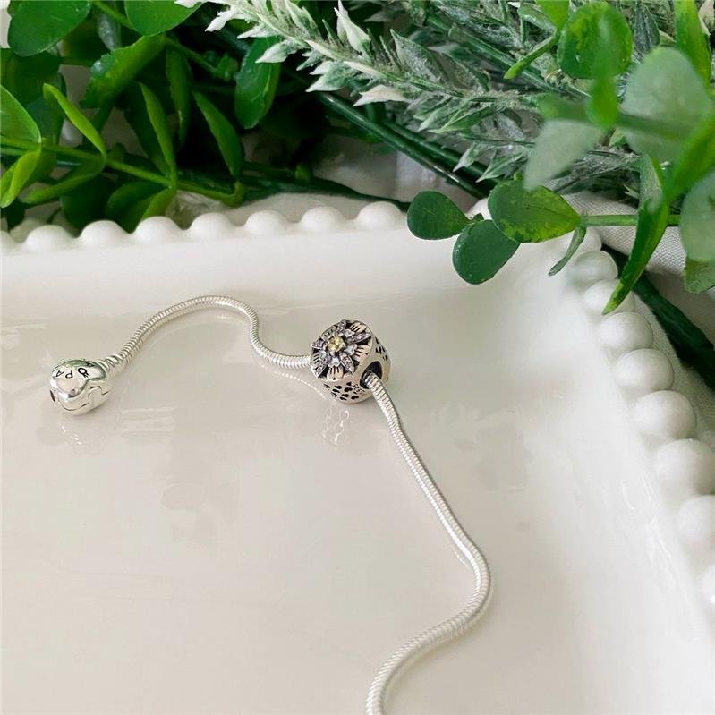 BERLOQUE PRATA 925 MURANO FLOR COM PEDRAS