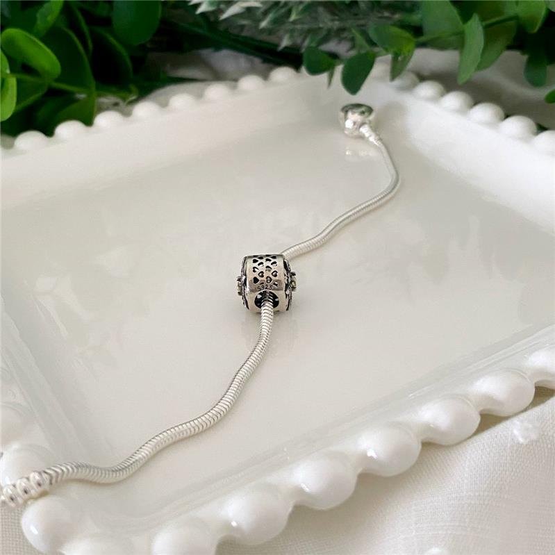 BERLOQUE PRATA 925 MURANO FLOR COM PEDRAS