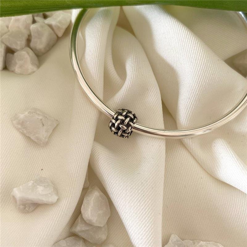 BERLOQUE PRATA 925 MURANO TRANÇADO TRICÔ