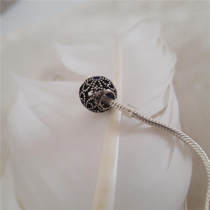 BERLOQUE PRATA 925 MURANO TRÊS FLORES