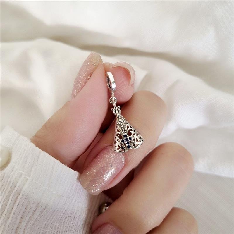 BERLOQUE PRATA 925 NOSSA SENHORA APARECIDA AZUL