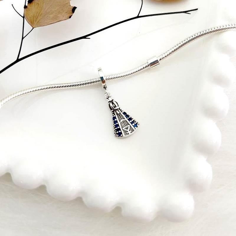 BERLOQUE PRATA 925 NOSSA SENHORA APARECIDA CRAVEJADO