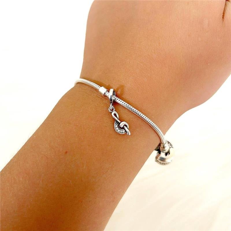 BERLOQUE PRATA 925 NOTA MUSICAL CLAVE DE SOL