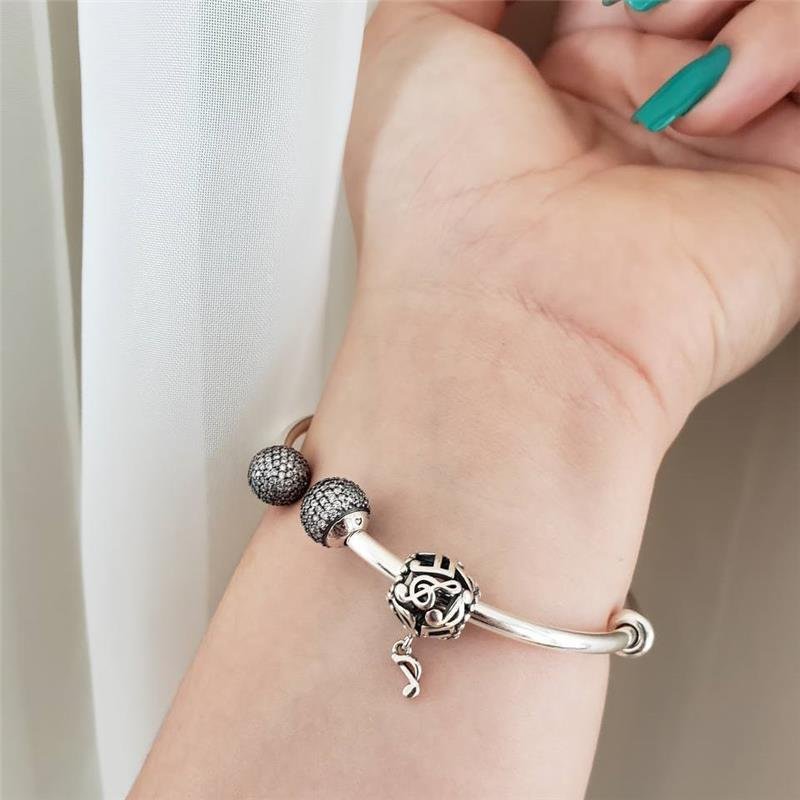 BERLOQUE PRATA 925 NOTAS MUSICAIS