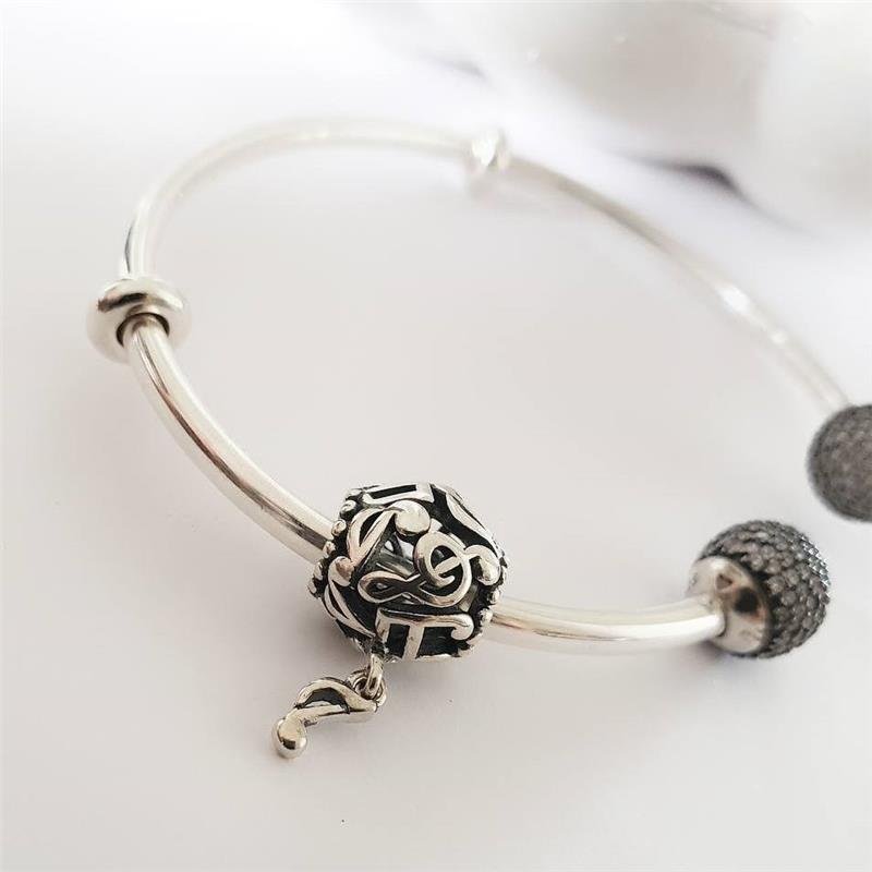 BERLOQUE PRATA 925 NOTAS MUSICAIS