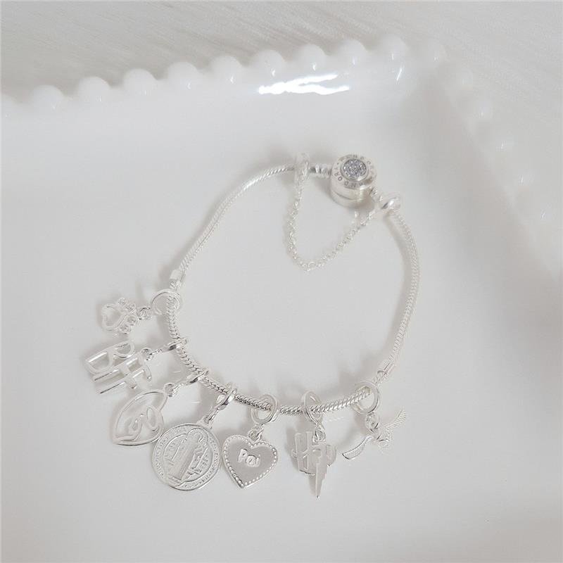 BERLOQUE PRATA 925 PATINHA CRAVEJADA