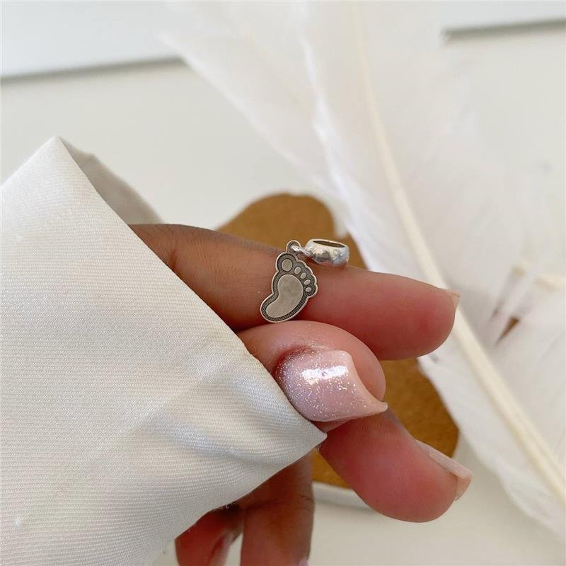 BERLOQUE PRATA 925 PEZINHO DE BEBÊ 