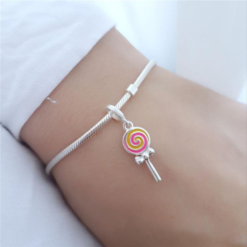 BERLOQUE PRATA 925 PIRULITO COLORIDO