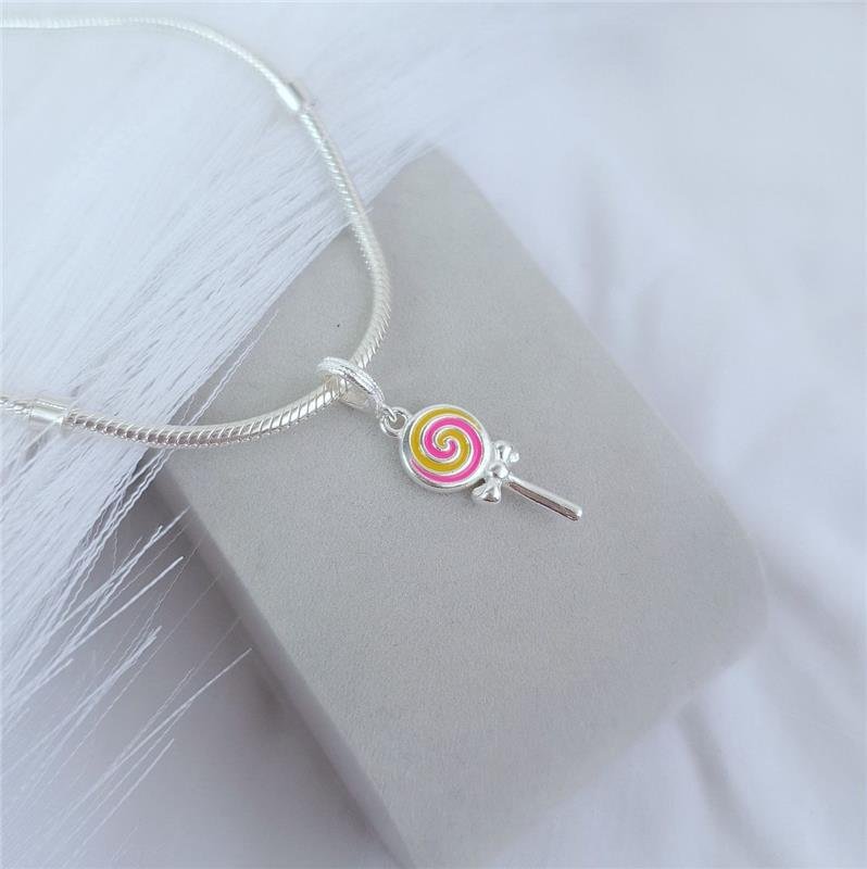 BERLOQUE PRATA 925 PIRULITO COLORIDO