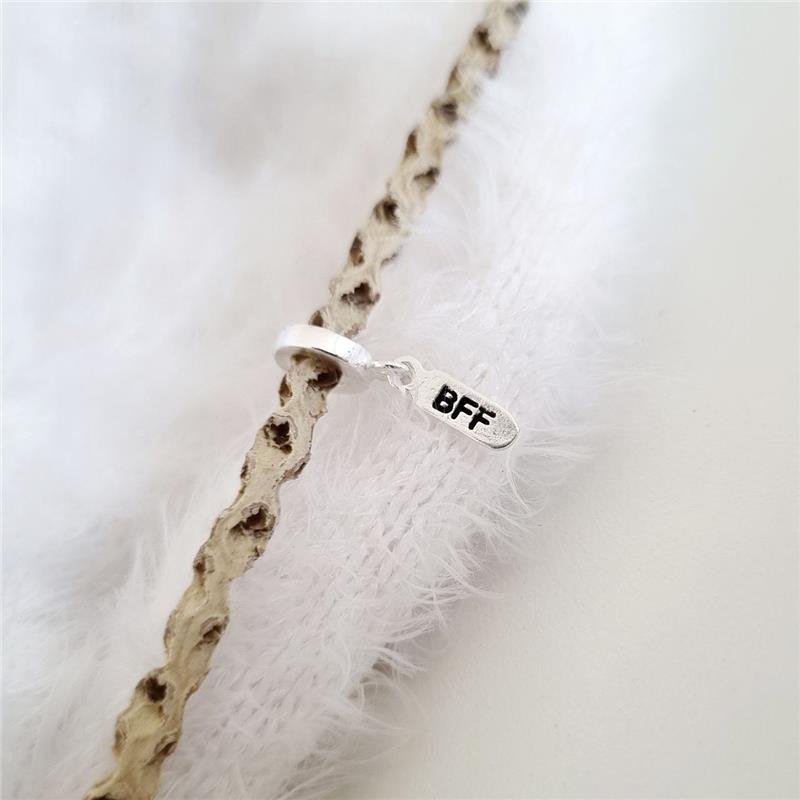 BERLOQUE PRATA 925 PLAQUINHA BFF MELHORES AMIGAS