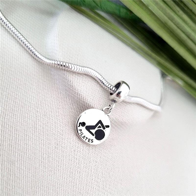 BERLOQUE PRATA 925 PLAQUINHA PILATES