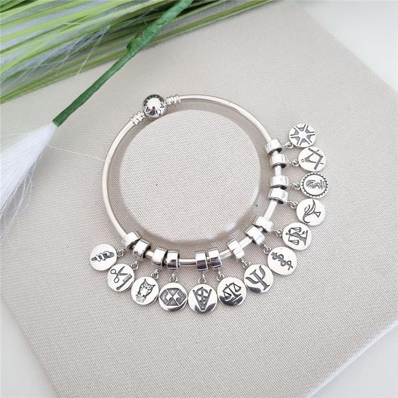 BERLOQUE PRATA 925 PLAQUINHA PROFISSÃO CABELEIREIRO