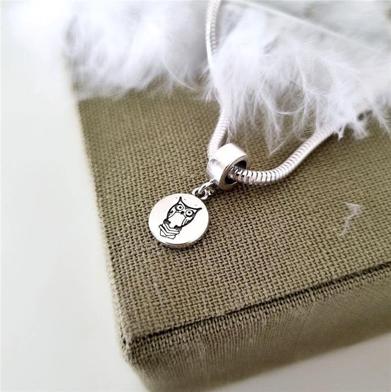 BERLOQUE PRATA 925 PLAQUINHA PROFISSÃO PEDAGOGIA