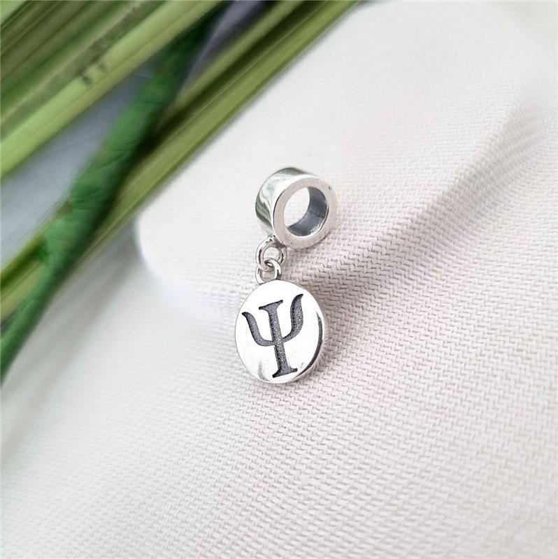 BERLOQUE PRATA 925 PLAQUINHA PROFISSÃO PSICOLOGIA