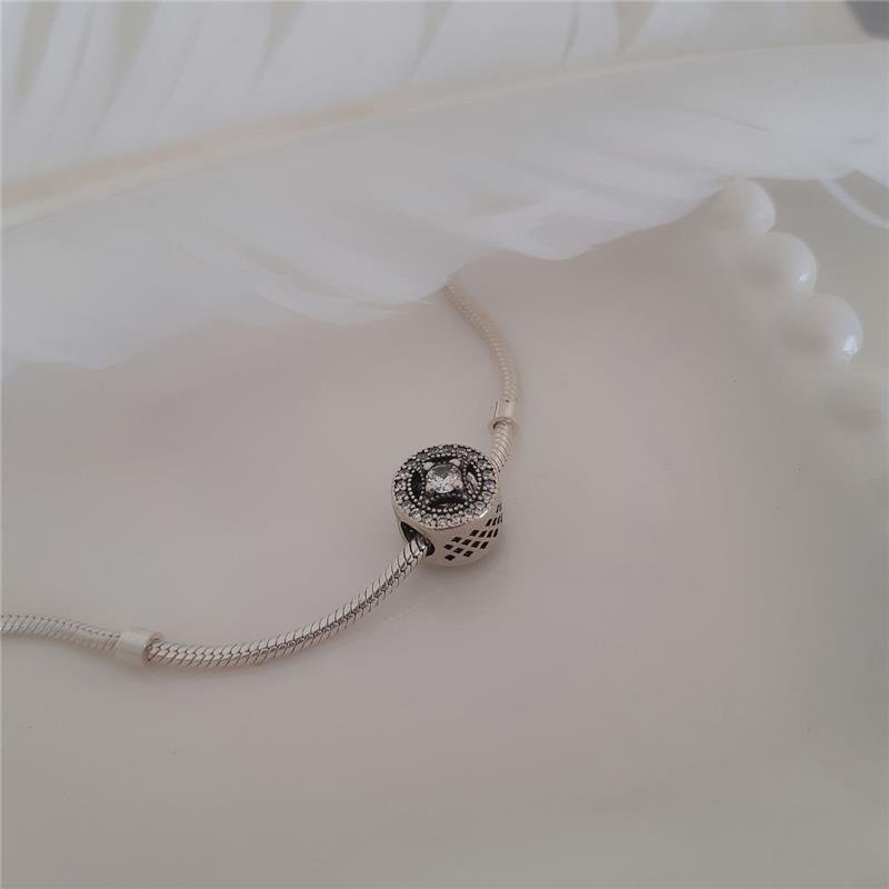 BERLOQUE PRATA 925 REDONDO CRAVEJADO COM ZIRCÔNIA