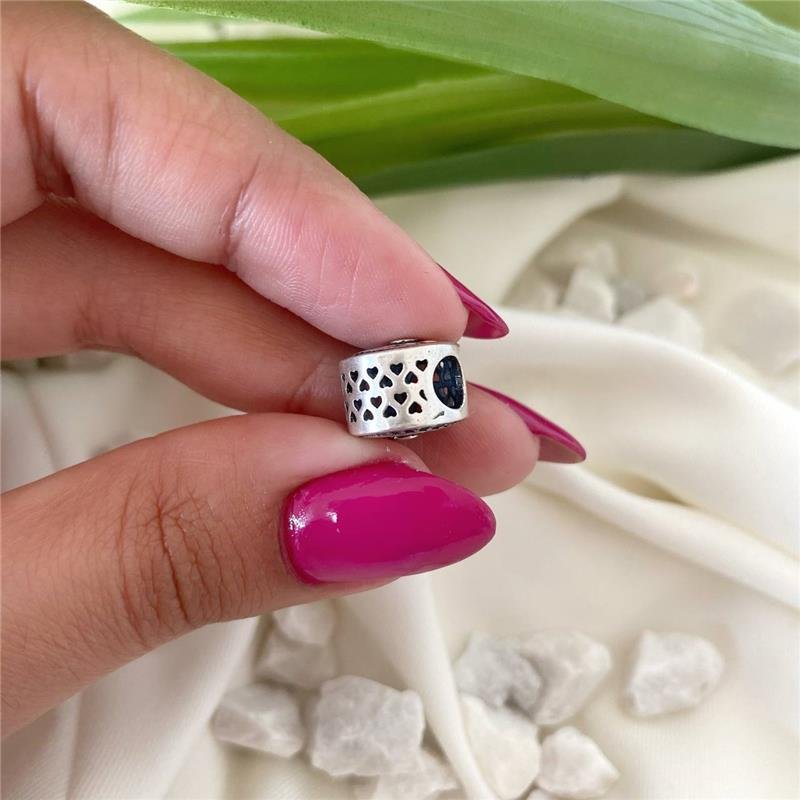 BERLOQUE PRATA 925 REDONDO FLOR LUA