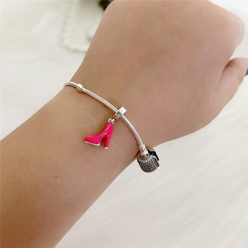 BERLOQUE PRATA 925 SALTO ALTO BARBIE PINK