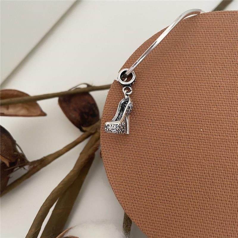 BERLOQUE PRATA 925 SAPATO SALTO CRAVEJADO DE ZIRCÔNIA