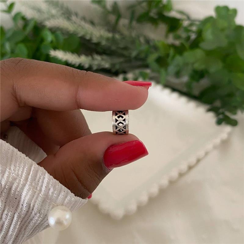 BERLOQUE PRATA 925 SEPARADOR TRABALHADO GEOMÉTRICO