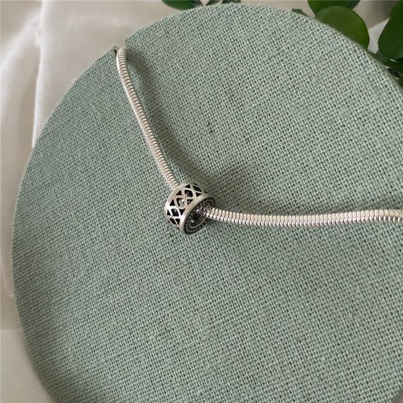 BERLOQUE PRATA 925 SEPARADOR TRABALHADO GEOMÉTRICO