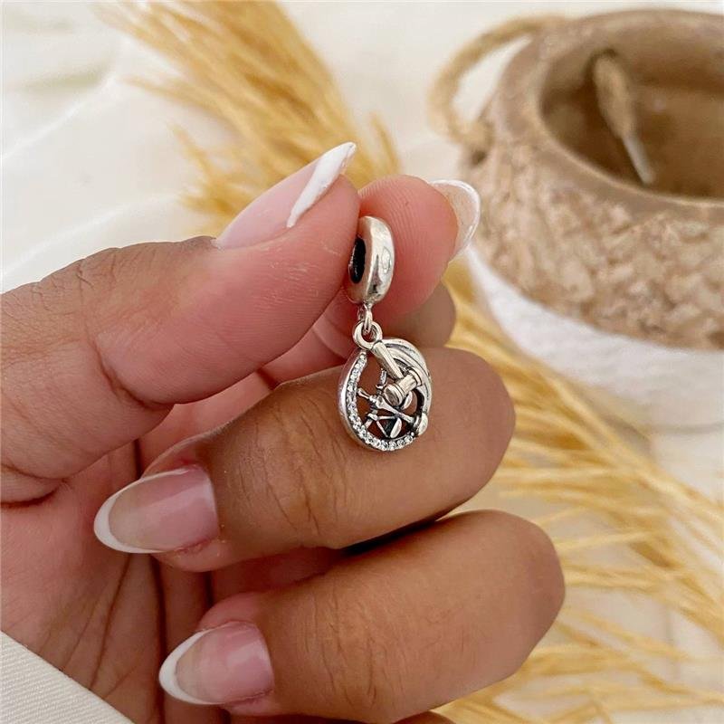 BERLOQUE PRATA 925 SÍMBOLOS PROFISSÃO DIREITO