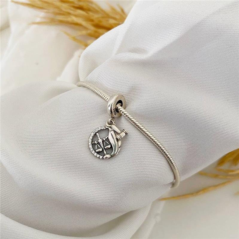 BERLOQUE PRATA 925 SÍMBOLOS PROFISSÃO DIREITO