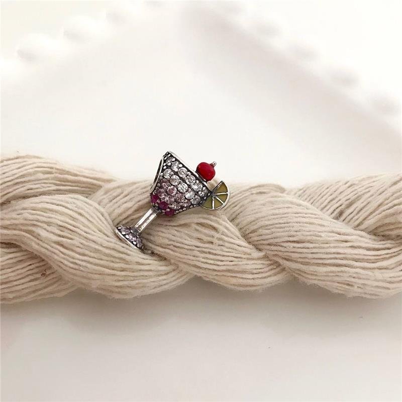 BERLOQUE PRATA 925 TAÇA DRINK COM PEDRA