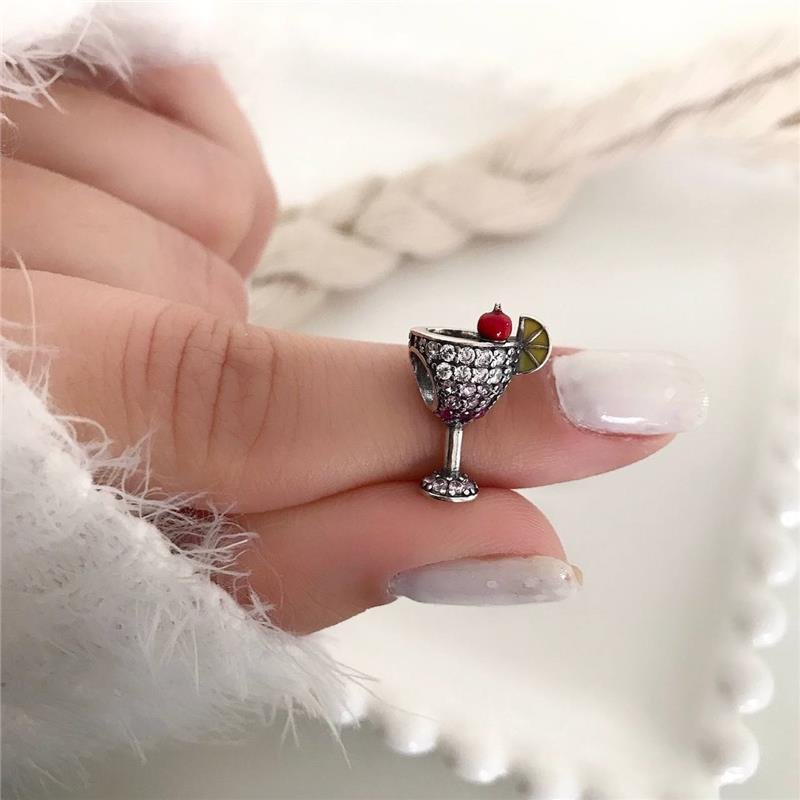 BERLOQUE PRATA 925 TAÇA DRINK COM PEDRA