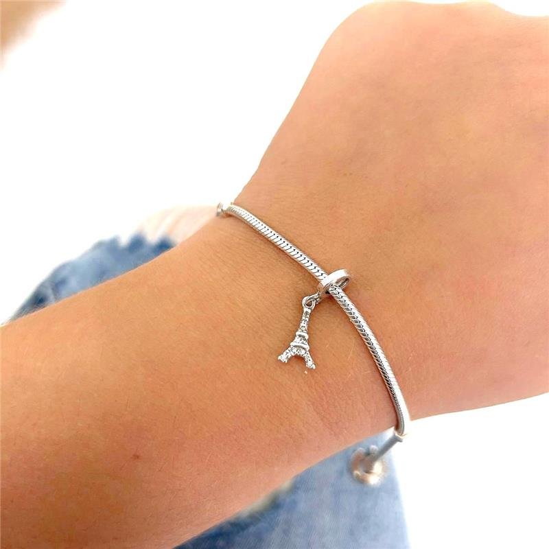  BERLOQUE PRATA 925 TORRE EIFFEL CRAVEJADO