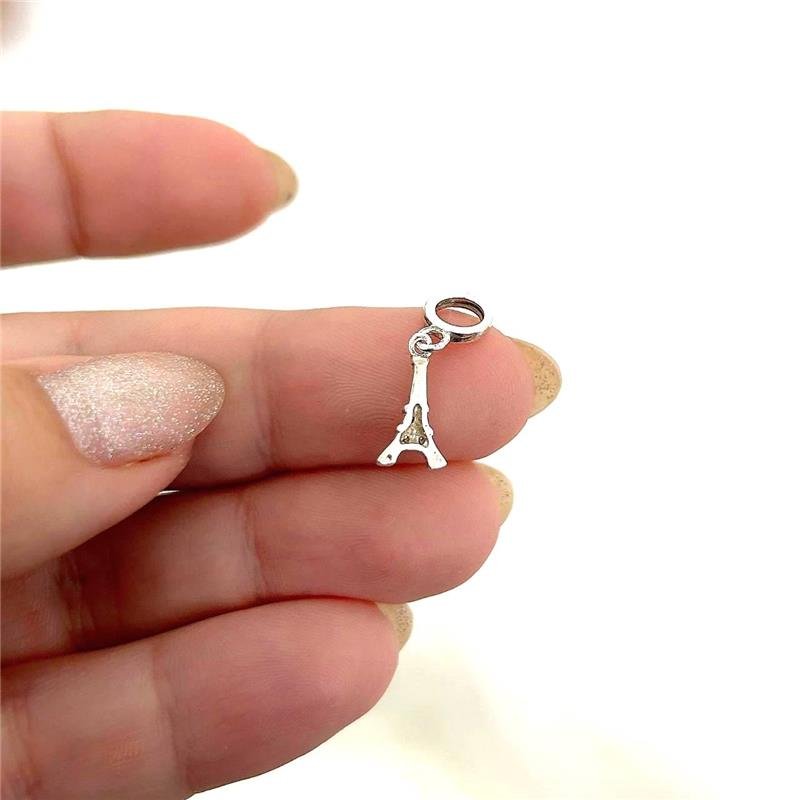  BERLOQUE PRATA 925 TORRE EIFFEL CRAVEJADO