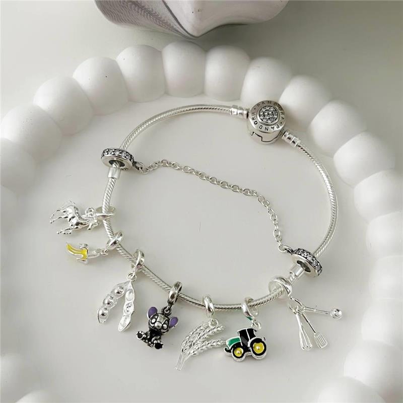 BERLOQUE PRATA 925 TRATOR COLORIDO 