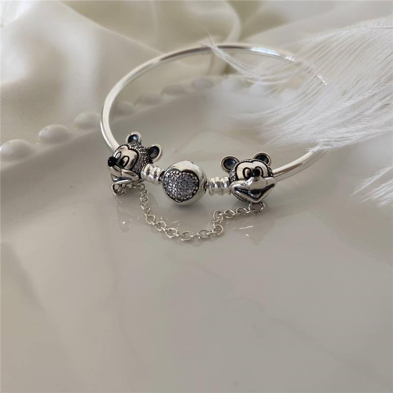 BERLOQUE PRATA 925 TRAVA CORRENTE MICKEY