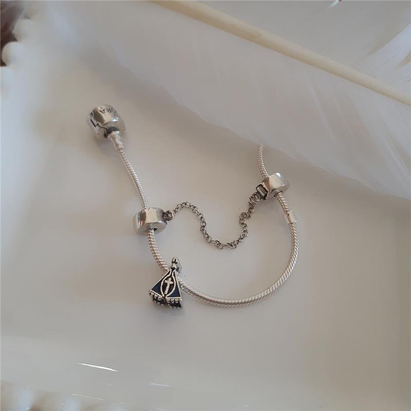 BERLOQUE PRATA 925 TRAVA DE CORRENTE LISA