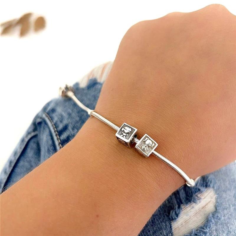 BERLOQUE PRATA BALI 925 BERLOQUE QUADRADO MENINO