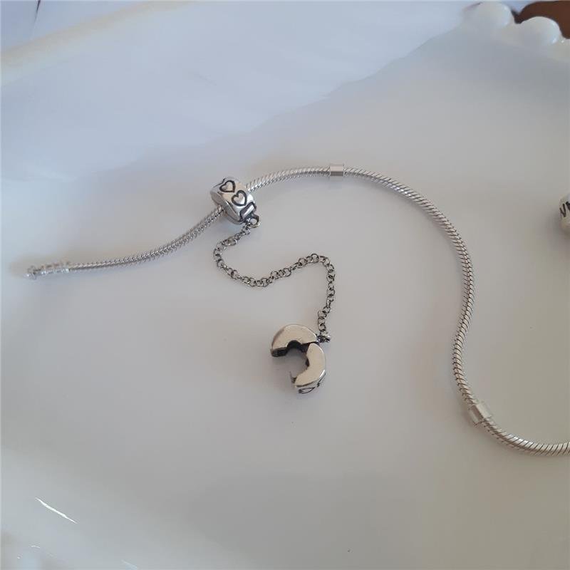 BERLOQUE TRAVA CORAÇÃO COM CORRENTE