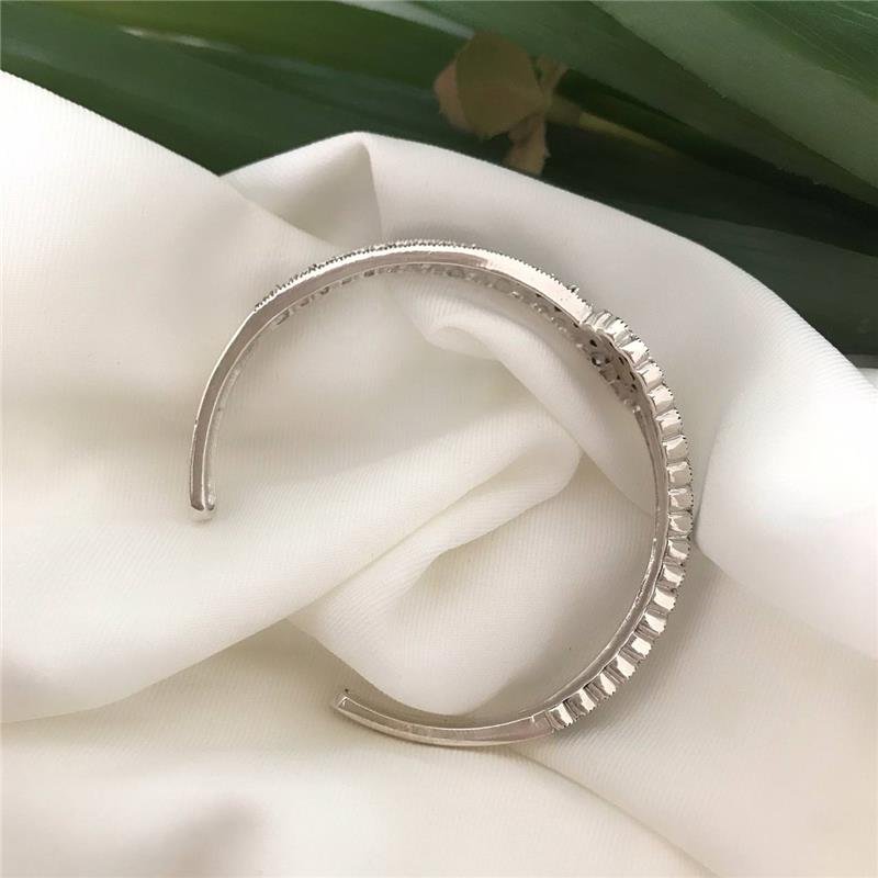 BRACELETE PRATA 925 ABERTO COM MARCASSITA